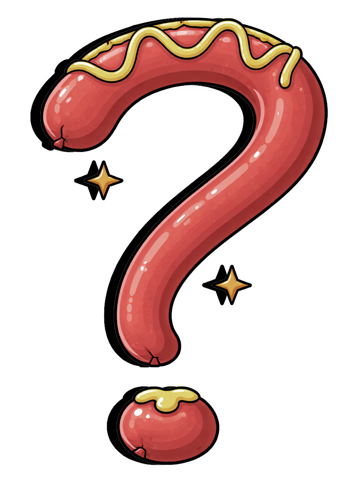 Comic speech bubble with a question mark